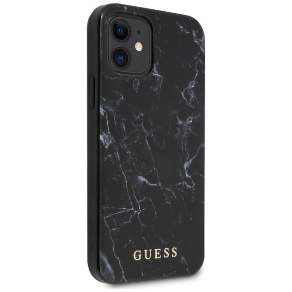 Guess GUHCP12SPCUMABK iPhone12 mini 5,4" czarny/black hardcase Marble