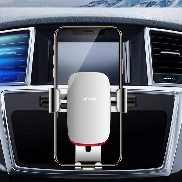 Baseus Metal Age Gravity Car Mount Metal Gravity Car Mount for CD Slot Black (SUYL-J01)