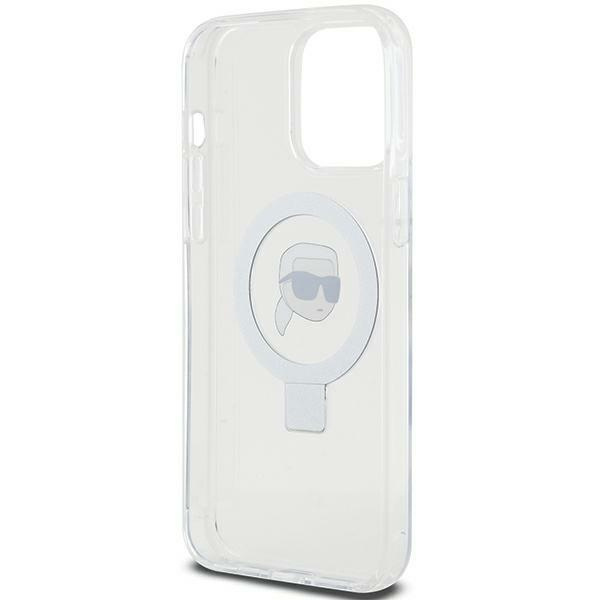 Karl Lagerfeld KLHMP15XHMRSKHH iPhone 15 Pro Max 6.7" white/white hardcase Ring Stand Karl Head MagSafe