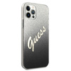 Guess GUHCP12MPCUGLSBK iPhone 12/12 Pro6,1" czarny/black hardcase Glitter Gradient Script