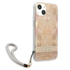 Guess GUHCP13SHFLSD iPhone 13 mini 5,4"złoty/gold hardcase Flower Strap
