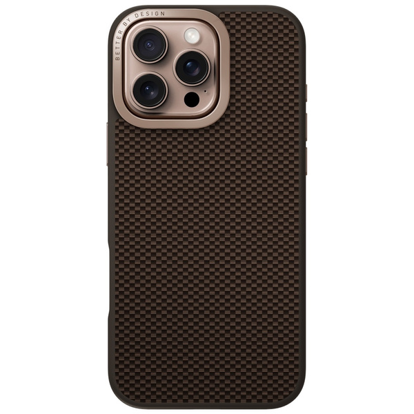 Etui UNIQ Keva Max do iPhone 16 Pro      Magclick Charging Camera Stand brązowy