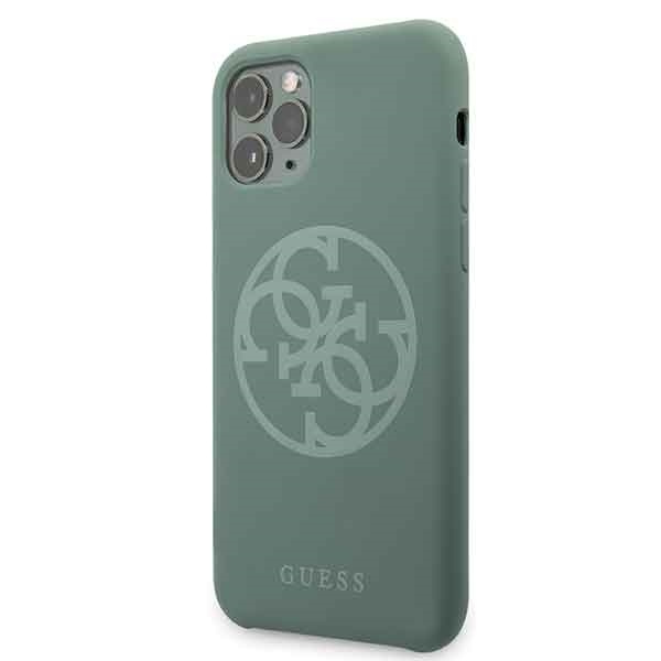 Guess GUHCN58LS4GKA iPhone 11 Prokhaki hard case Silicone 4G Tone On Tone