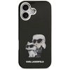 Etui Karl Lagerfeld IML Aquarelle Karl   & Choupette & Logo MagSafe do iPhone 17 czarny