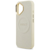 Etui Guess Peony Hot Stamp MagSafe do    iPhone 17 beżowy