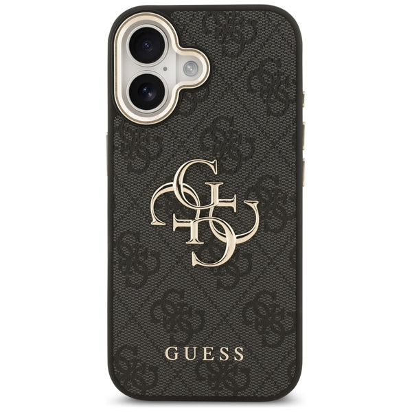 Etui Guess 4G Big 4G Classic Logo do iPhone 17 czarny złoty
