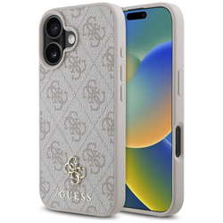 Etui Guess HC PU 4G Small 4G and Classic do iPhone 16 MagSafe różowy