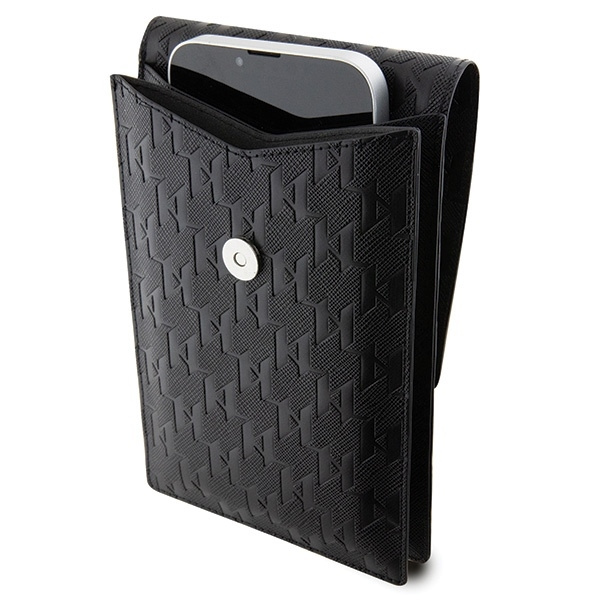 KARL LAGERFELD KLWBSAKHPCK BLACK/BLACK SAFFIO MONOGETTE