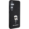 KARL LAGERFELD KLHCS24MGKNPSK S24+ S926 CZARNY/BLACK HARDCASE FIXED GLITTER IKONIK LOGO METAL PIN