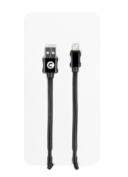(4842) KABEL USB4  MOCOLO 1M TRWAŁY LIGHTNING CZARNY