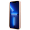 Guess GUHCP13SPSATPP iPhone 13 mini 5,4"różowy/pink hardcase SaffianoTriangle Logo Cardslot