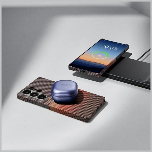 Etui PITAKA Ultra-Slim MagSafe do Samsung Galaxy S25 Ultra sunset