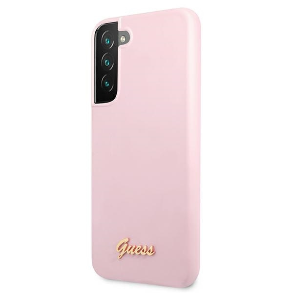 GUESS GUHCS22MLSLMGLA S22+ S906 LAWENDA/LAVENDER HARDCASE SILICONE SCRIPT METAL LOGO