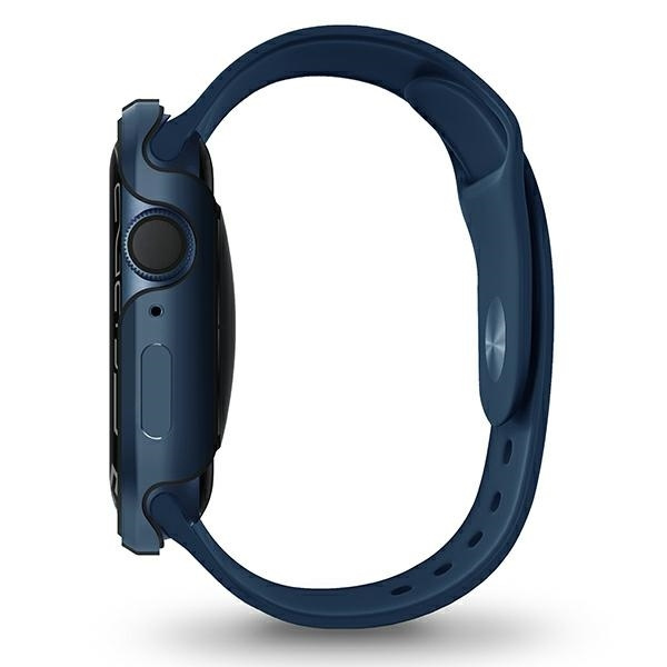 Etui UNIQ Valencia na Apple Watch 4/5/6/SE 45/44mm - niebieskie