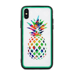 CASE HEARTS IPHONE XS MAX PATTERN 4 CLEAR (PINEAPPLE)