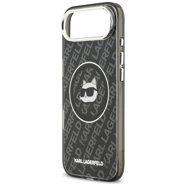 Etui Karl Lagerfeld IML Choupette Head Logo MagSafe do iPhone Air czarny
