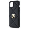 DKNY DKHCP15MPQDSLK iPhone 15 Plus 6.7"  czarny/black Quilted Stack Logo