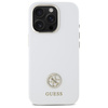 Guess GUHCP16XM4DGPH iPhone 16 Pro Max   6.9" biały/white hardcase Silicone Logo Strass 4G