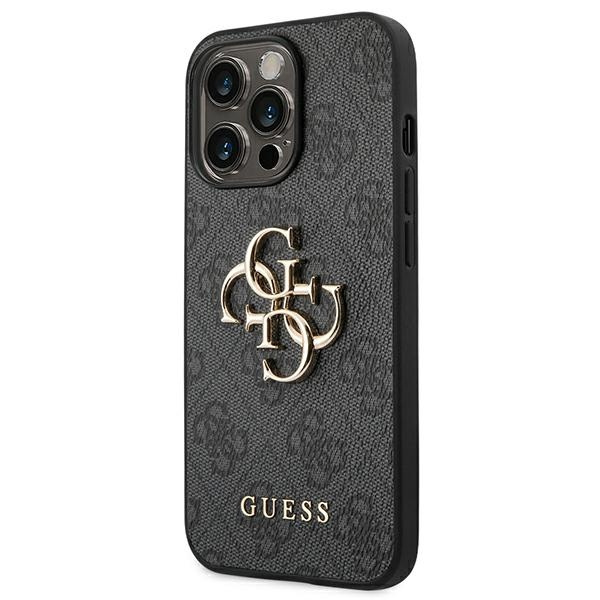 Guess GUHCP14L4GMGGR iPhone 14 Pro6,1" szary/grey hardcase 4G Big Metal Logo