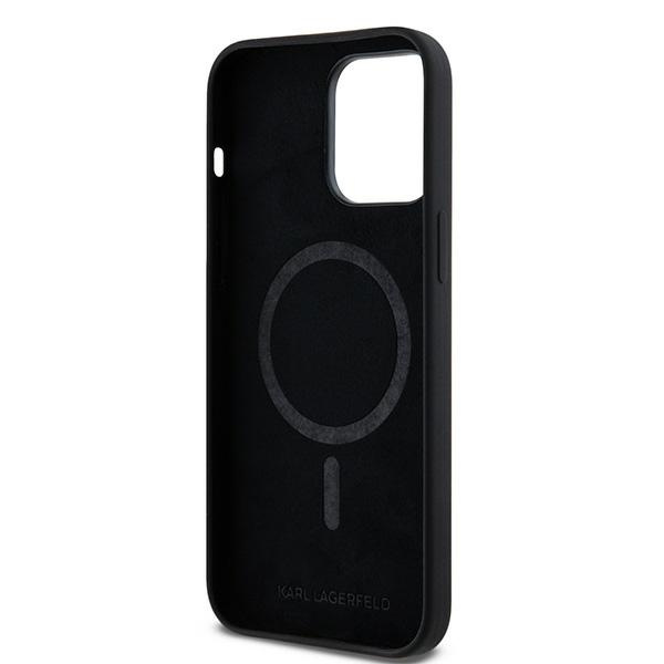 Karl Lagerfeld KLHMP14XSCMKCRHK iPhone 14 Pro Max 6.7" czarny/black hardcase Silicone Karl & Choupette MagSafe