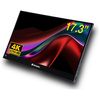 Verbatim Monitor przenośny dotykowy17.3" Ultra HD 4K czarny/black 32239