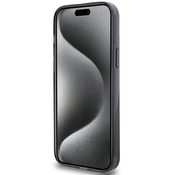 Karl Lagerfeld KLHMP15SHMRSKHK iPhone 15 6.1" black/black hardcase Ring Stand Karl Head MagSafe