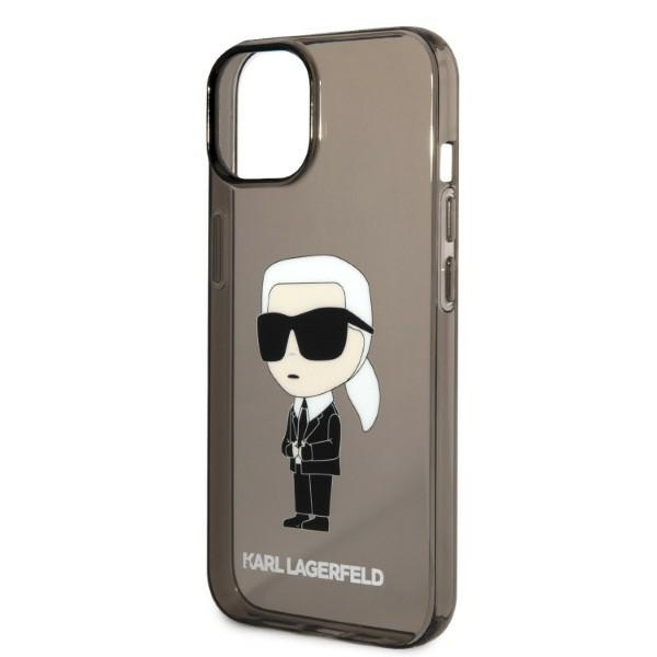 KARL LAGERFELD KLHCP14SHNIKTCK IPHONE 14 / 15 / 13 6,1" CZARNY/BLACK HARDCASE IKONIK KARL LAGERFELD