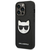 Etui Karl Lagerfeld Saffiano Choupette Head Patch na iPhone 14 Pro - czarne