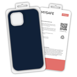 MYSAFE ETUI SILIKONOWE IPHONE 12/12 PRO GRANATOWY PUDEŁKO