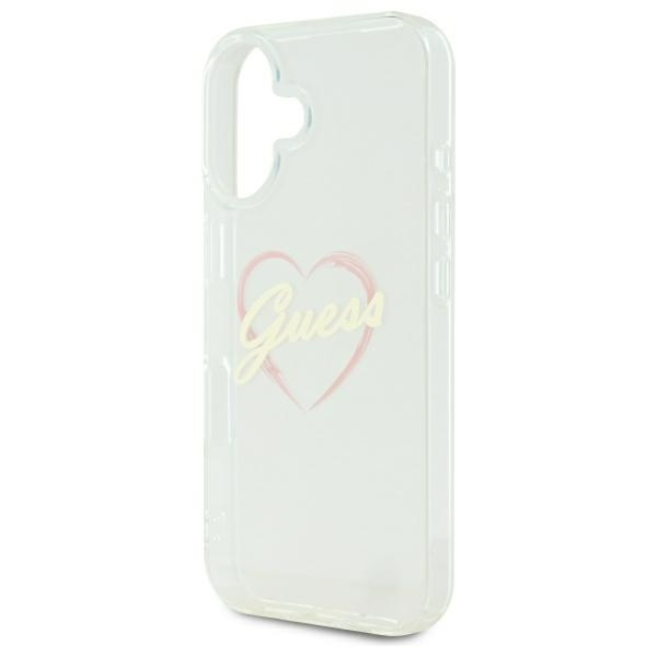 Guess GUHCP16MHCHGSPT iPhone 16 plus6.7" przeźroczysty/transparent hardcase IML Heart