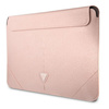 Guess Sleeve GUCS14PSATLP 14" różowy/pink Saffiano Triangle Logo