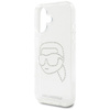 Etui Karl Lagerfeld IML Rhinestones Karl  Head do iPhone 16 przezroczysty