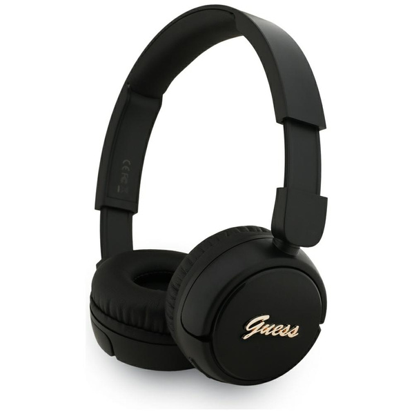 Słuchawki nauszne Guess Bluetooth 5.3    Metal Logo Script czarny