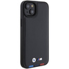 Etui BMW Leather Stamp Tricolor do iPhone 15 Plus - czarne