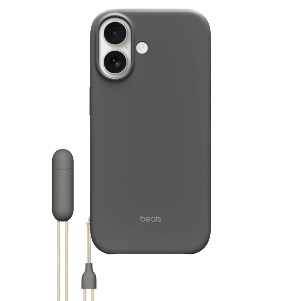 Beats iPhone 17 Kickstand Case with MagSafe and Camera Control - Granite Gray MGY54LL/A open package