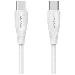 Kabel USAMS Green Series SJ716 60W USB-C do USB-C 1m biały
