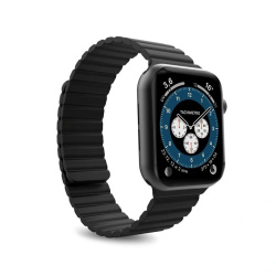 Magnetyczny pasek PURO ICON LINK Apple Watch 4/5/6/7/SE/8/9/10 40/41/42mm (S/M) (czarny)