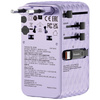 Verbatim Adapter podróżny EU/UK/US GaN   1xUSB-C/1xUSB-A/2xUSB-C PD 70W fioletowy 30188