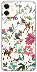 DISNEY ETUI NADRUK BAMBI I PRZYJACIELE 001 IPHONE X/XS TRANSPARENT