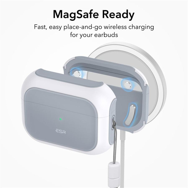 ESR Orbit Halolock z MagSafe na Apple AirPods Pro 1 / 2 - białe