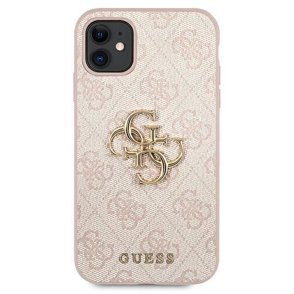 Guess GUHCN614GMGPI iPhone 11 6,1"/ Xr różowy/pink hardcase 4G Big Metal Logo