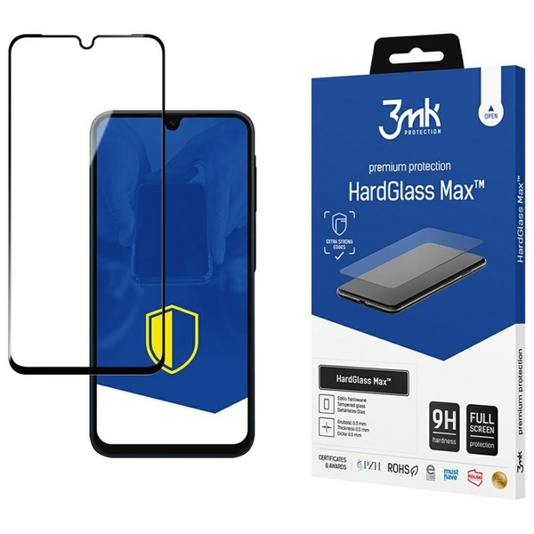 Szkło hartowane 3MK HardGlass Max        z aplikatorem do Samsung Galaxy A16 4G/5G/ A17 4G/5G