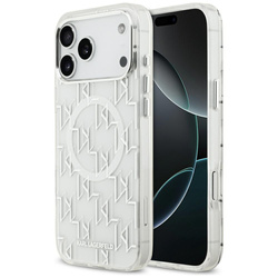 Etui Karl Lagerfeld IML KL Monogram MagSafe do iPhone 17 Pro Max biały