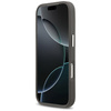 Etui Karl Lagerfeld FW Grained Karl &    Choupette Heads Pins & Logo do iPhone 17 Pro szary