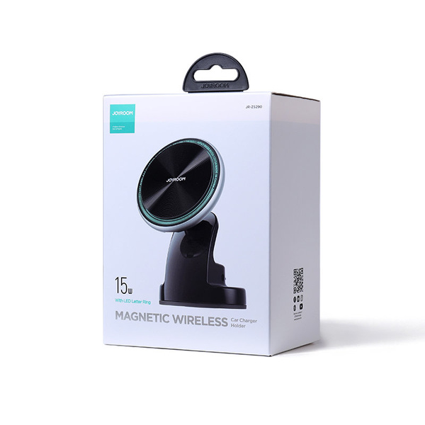 JOYROOM CAR MAGNETIC HOLDER QI WIRELESS INDUCTION CHARGER 15W (MAGSAFE FOR IPHONE COMPATIBLE) FOR DASHBOARD SILVER (JR-ZS290)