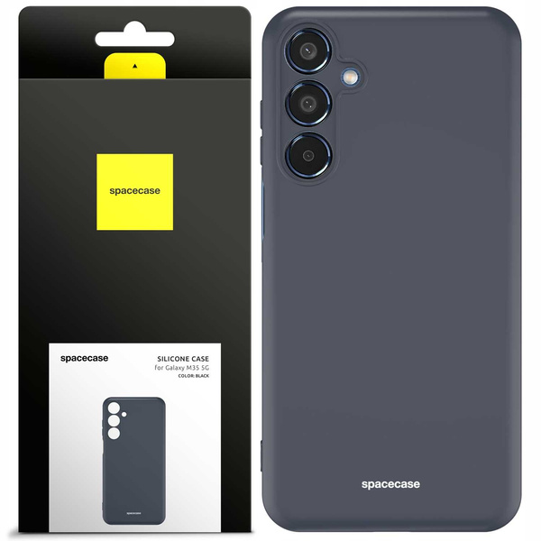 Spacecase Etui Silicone Case Galaxy M35 5G black