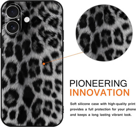 Etui Pnakqil iPhone 17, Leopard black