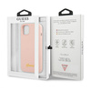 Guess GUHMP13MLSLMGLP iPhone 13 / 14 /15 6.1" jasnoróżowy/light pink hardcase Silicone Script Gold Logo Magsafe