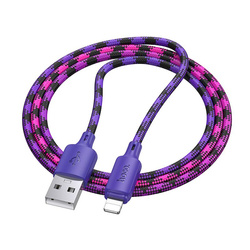 Kabel USB A do Lightning Hoco 2,4A 1 m X116 gradient fioletowy