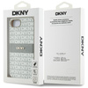 Etui DKNY Repeat Texture Pattern with    Tonal Stripe do iPhone 16e beżowy